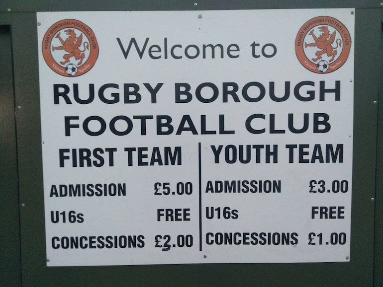 Diary of a Groundhopper - Rugby Borough