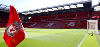 Anfield, home to Liverpool Football Club and Diogo Jota