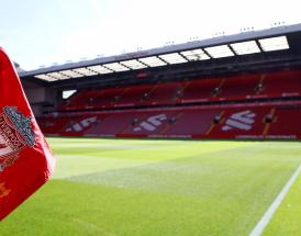 Anfield, home to Liverpool Football Club and Diogo Jota