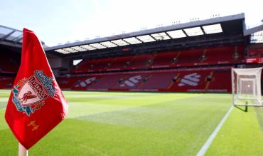 Anfield, home to Liverpool Football Club and Diogo Jota